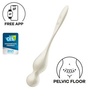 Фантастические Виброшарики Love Birds 1 Satisfyer  (white) с управлением через приложение