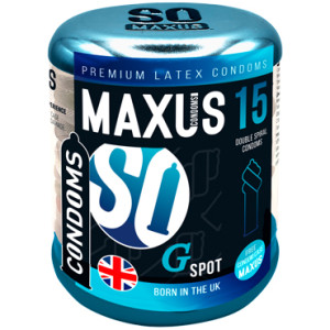 Презервативы с двойной спиралью Maxus G-spot, 15 шт