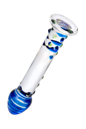 Массажер из стекла с точками 18 см Sexus Glass 83178