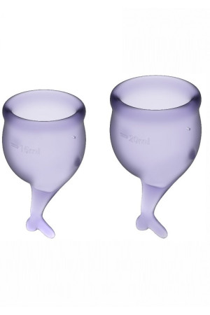Набор менструальных чаш Satisfyer Feel secure Menstrual Cup (Lila)