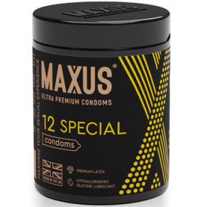 Презервативы Maxus Special, точечно-ребристые, латекс,12 шт