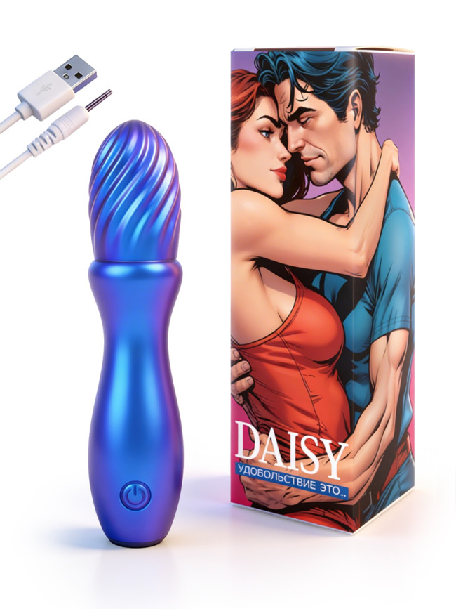 Компактный вибромассажер Daisy L 140 мм D 32 мм DSY-50001 A Компактный вибромассажер Daisy L 140 мм D 32 мм DSY-50001 A