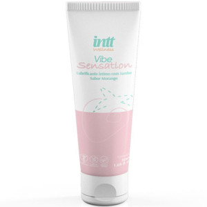 Лубрикант с эффектом вибрации и клубничным вкусом Intt Vibe Sensation, 50 мл
