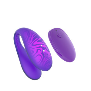 Вибромассажер для па TWIN+,Purple с пультом  управления  +  приложение  AM-001V  Amovibe, Германия