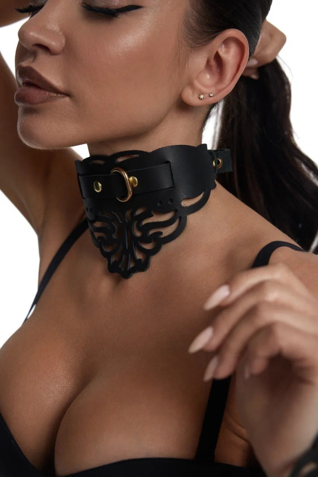 ЧОКЕР ФИГУРНЫЙ С УЗОРАМИ И ЗОЛОТОЙ ФУРНИТУРОЙ,Crazy Handmade, арт. CH-25008