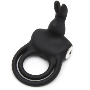 Двойное эрекционное кольцо с вибрацией  Happy Rabbit Cock Ring черная
