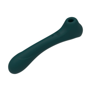 Вакуумный стимулятор = вибромассажер  New Quiver Teal 11255AL  ALIVE