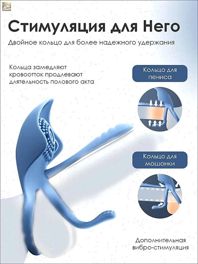 Двойное эрекционное кольцо с усиленной стимуляцией клитора Barzillai SVAKOM (голубой) Двойное эрекционное кольцо с усиленной стимуляцией клитора Barzillai SVAKOM (голубой)