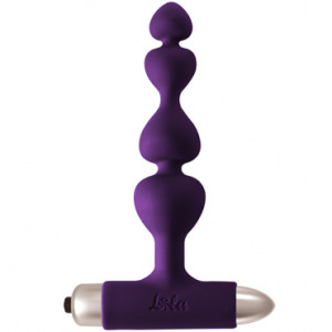 Анальная пробка из 4 сегментов с вибрацией Lola Spice It Up Excellence, фиолетовая 8016-04