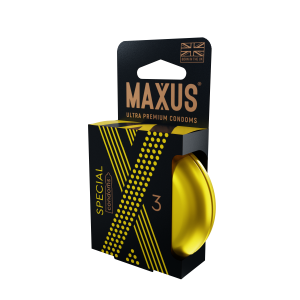 ПРЕЗЕРВАТИВЫ  MAXUS  SPECIAL №3 (точечно-ребристые) в металлическом кейсе