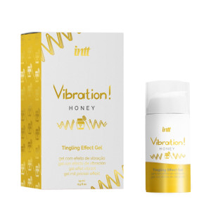 Жидкий вибратор со вкусом меда  Intt Vibration! Honey 15 мл