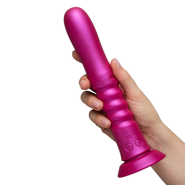 Вибромассажер на присоске с пружиной Romp Jiggle, фуксия Вибромассажер на присоске с пружиной Romp Jiggle, фуксия