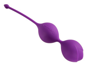 Вагинальные шарики тяжелые на сцепке фиолетовые U-tone Alive Adrien Lastic