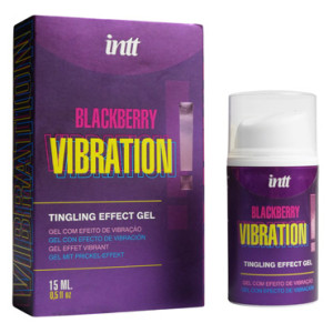 Гель с эффектом вибрации и ароматом ежевики Intt Vibration! Blackberry, 15 мл
