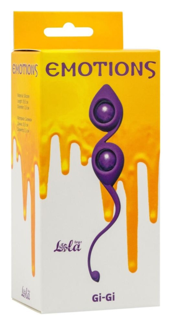 Вагинальные шарики Emotions Gi-Gi Purple 4003-01LOLA Вагинальные шарики Emotions Gi-Gi Purple 4003-01LOLA